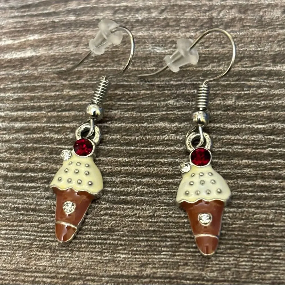 Ice Cream Cone‎ Earrings